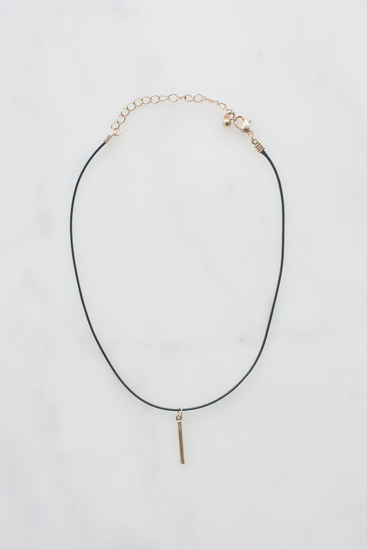 Choker with Gold Pendant Necklace Company 123 