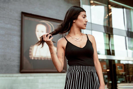 Striped Skirt and Top partners-demo 